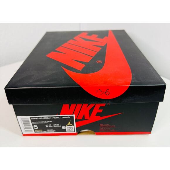 Nike AIR JORDAN 1 Retro Black/Red Women's Size 5 NEW OG Box Red Soles - Picture 5 of 9